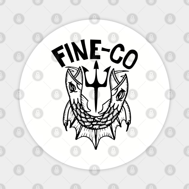 2 Headed Fine-Co logo Magnet by Fine-co